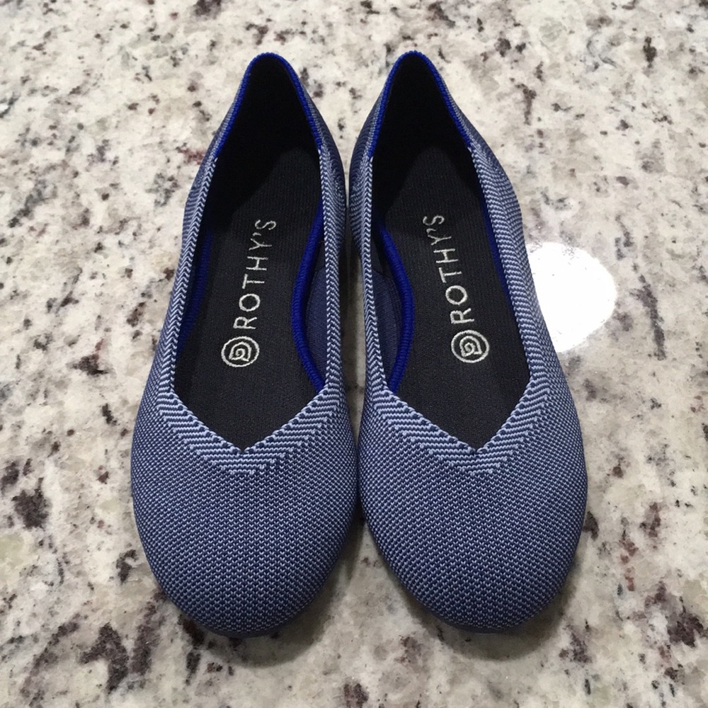 ISO Rothy’s Cobalt Birdseye 7.5